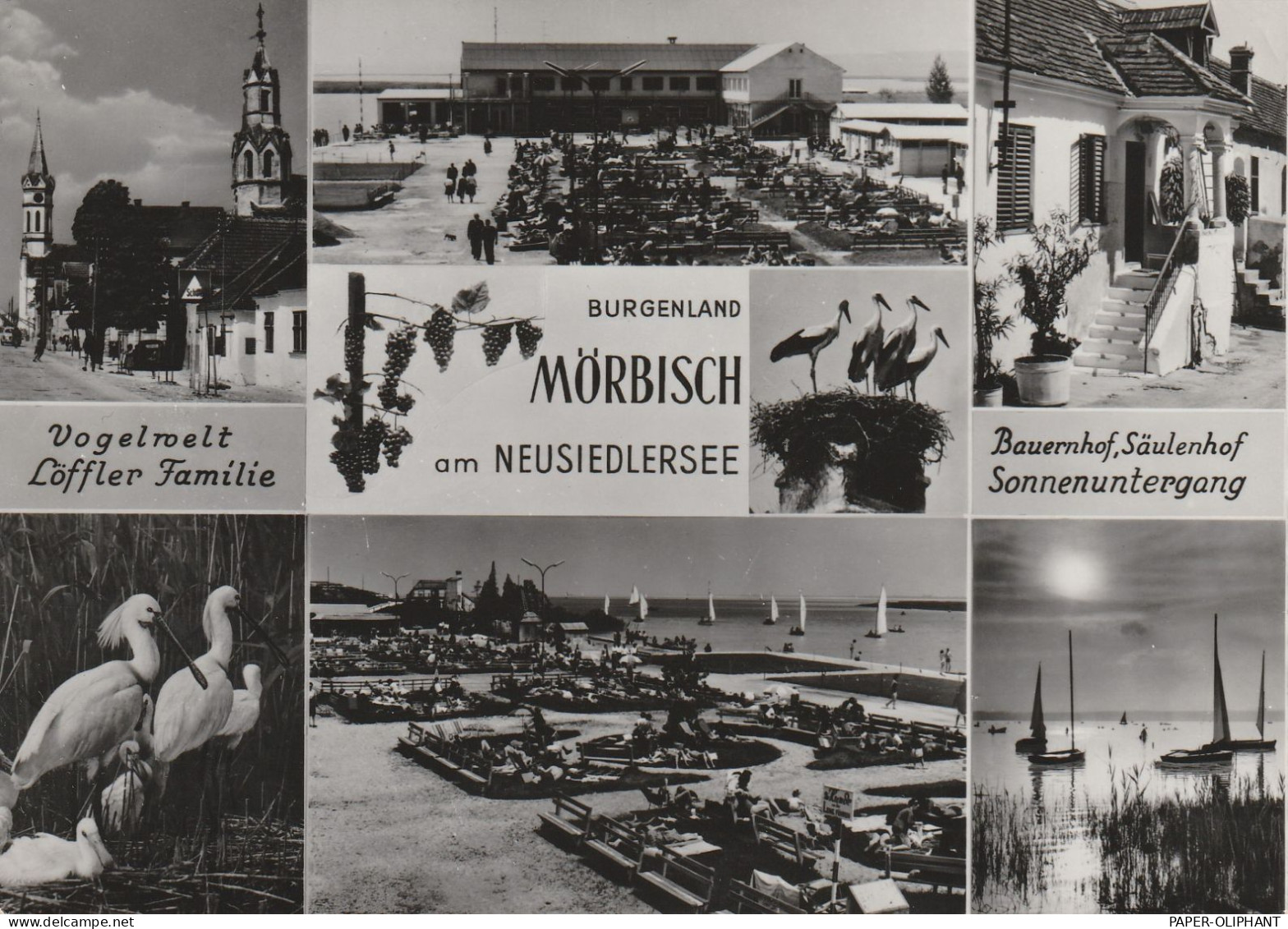 A 7072 MÖRBISCH, Bauernhof, Säulenhof, See- Und Ortsansichten, 196... - Eisenstadt