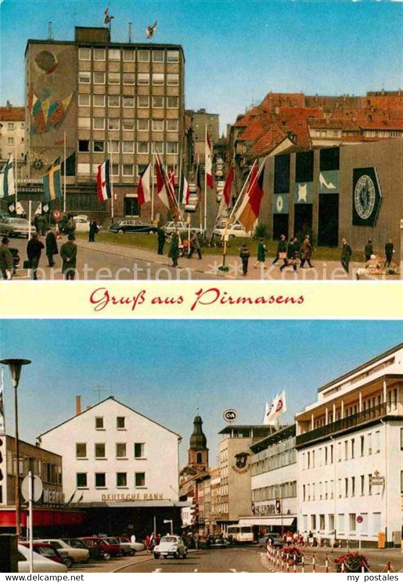 72743043 Pirmasens Innenstadt Hochhaus Gebaeude Strassenpartie Pirmasens - Pirmasens