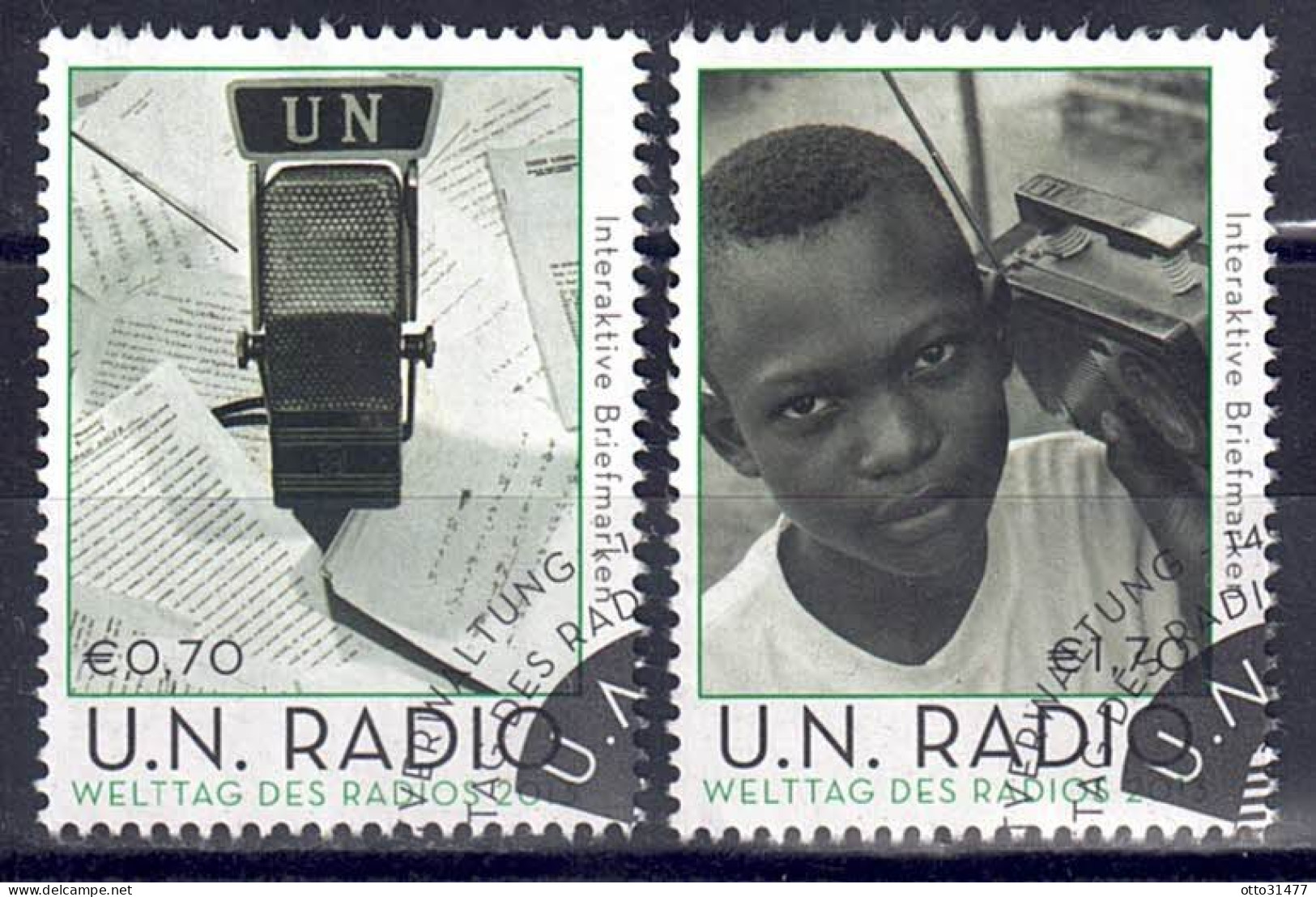 UNO Wien 2013 - UN-Radio, Nr. 764 - 765, Gestempelt / Used - Gebruikt