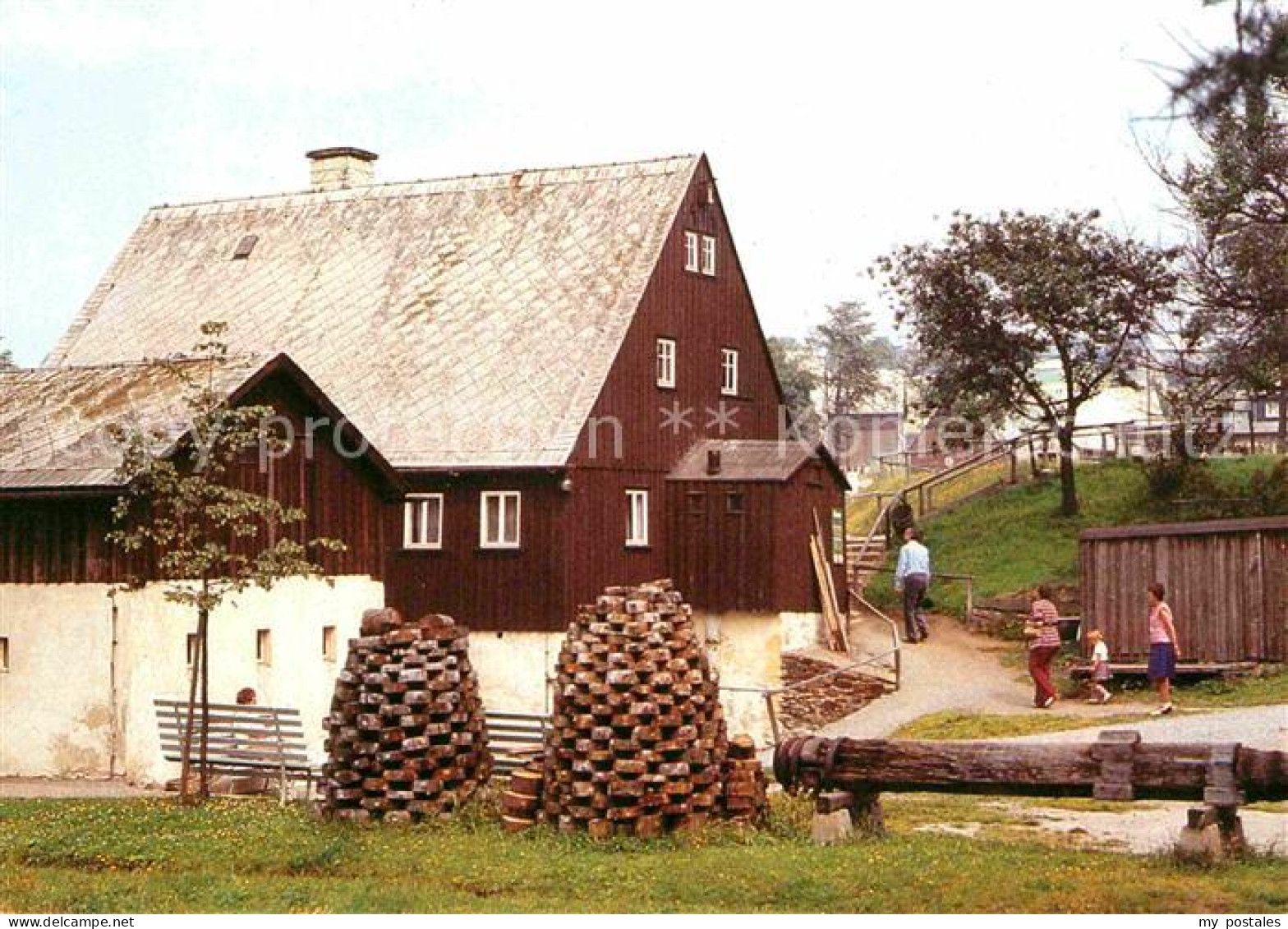 72743001 Seiffen Erzgebirge Erzgebirgliches Freilichtmuseum Wasserkraftdrehwerk  - Seiffen