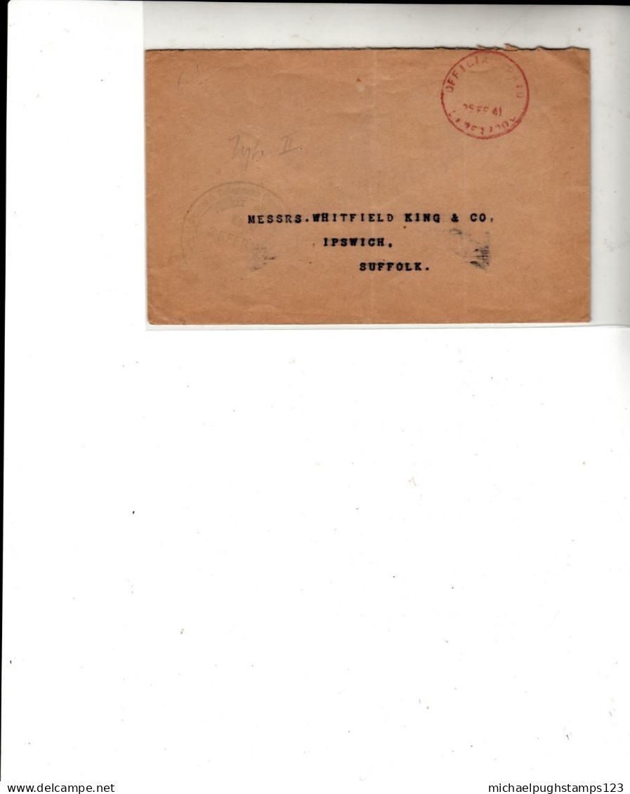 G.B. / Wartime Emergency Cancels / Paid Marks / Liverpool - Non Classificati