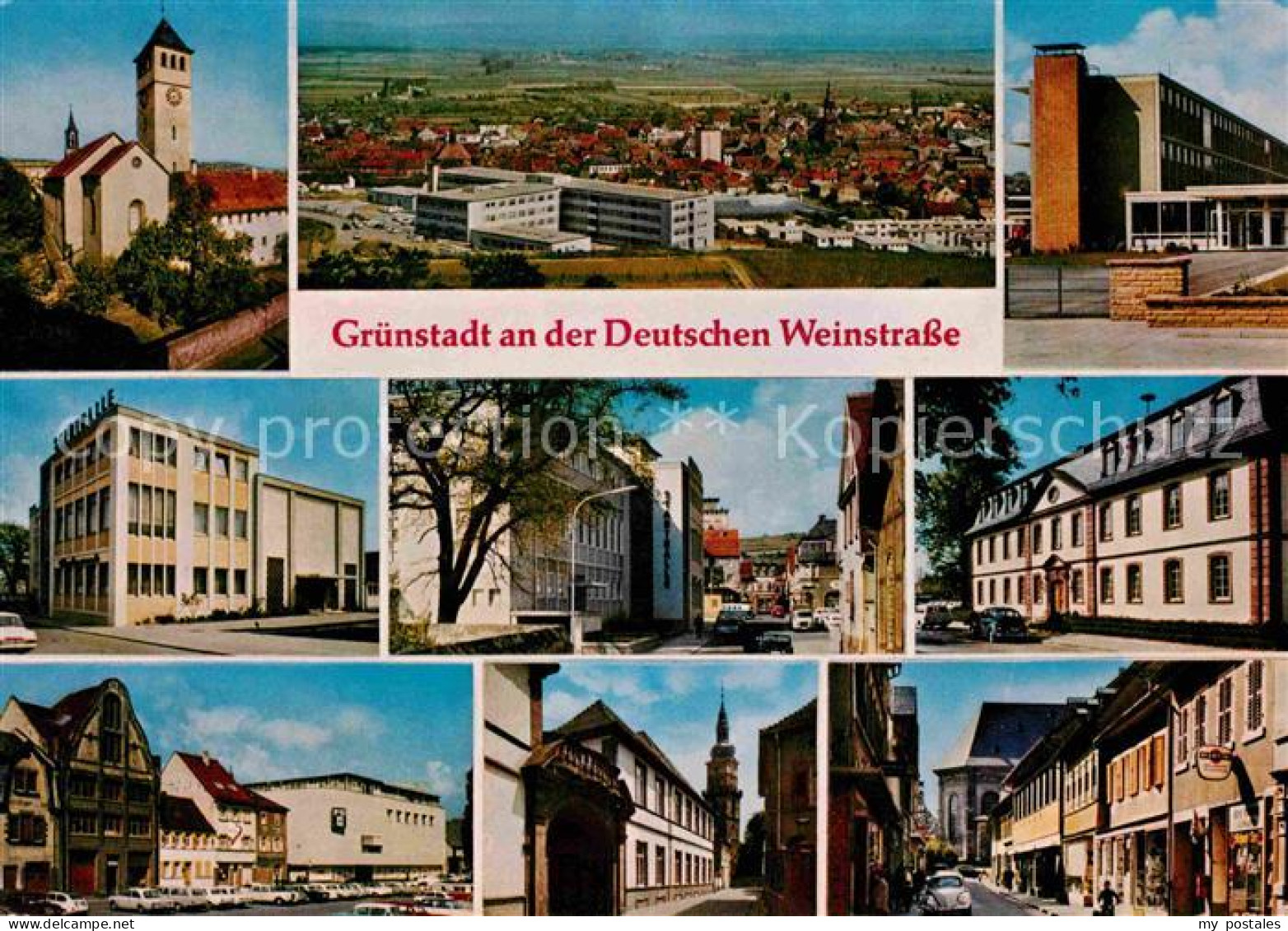 72742845 Gruenstadt Kirche Panorama Teilansichten Gruenstadt - Grünstadt