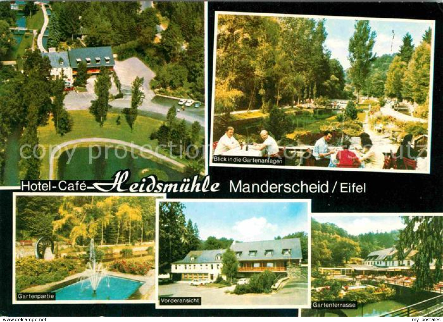 72742312 Manderscheid Eifel Hotel Cafe Heidsmuehle Gartenanlagen Terrasse Mander - Manderscheid