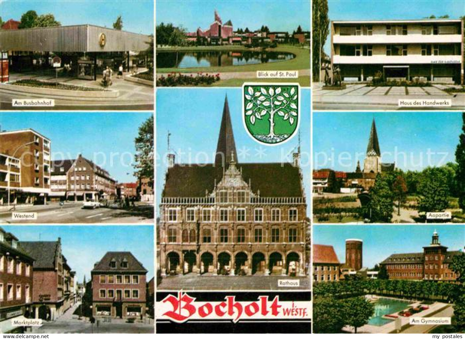 72742193 Bocholt Westfalen Busbahnhof St Paul Haus Des Handwerks Fluss Aa Gymnas - Bocholt
