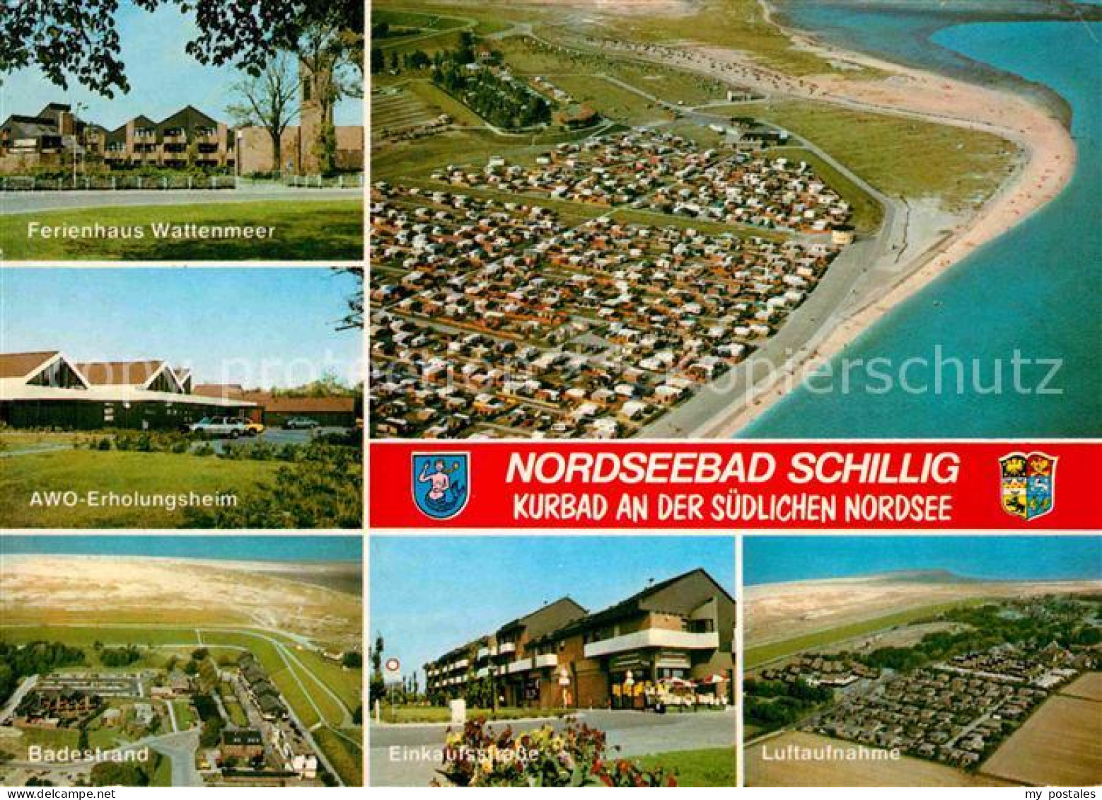 72741221 Schillig Nordseebad Ferienhaus Wattenmeer AWO Erholungsheim Badestrand  - Wangerland