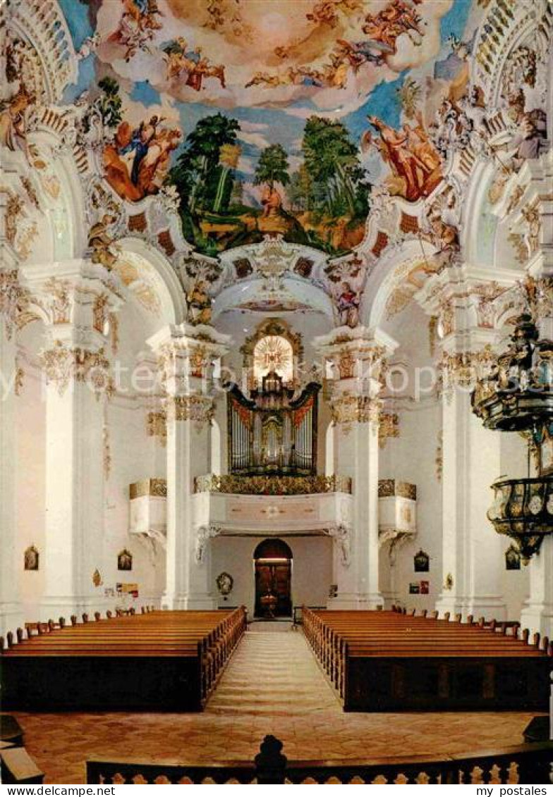 72741012 Steinhausen Bad Schussenried Wallfahrtskirche Innenansicht Barock Stein - Bad Schussenried