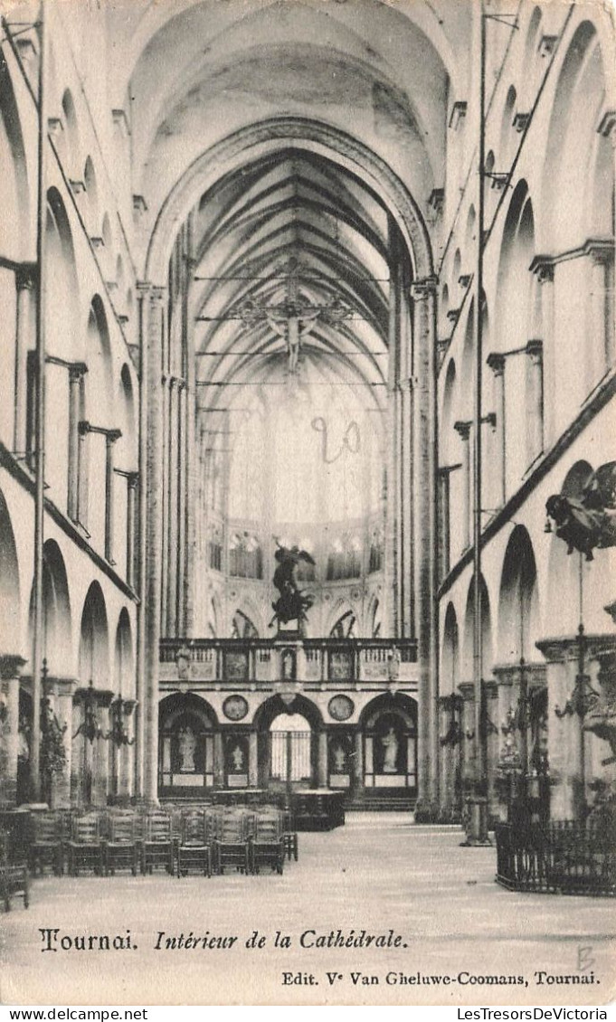 BELGIQUE - Tournai - Vue à L'intérieur De La Cathédrale - Edit Ve Van Gheluwe-Coomans Tournai - Carte Postale Ancienne - Doornik