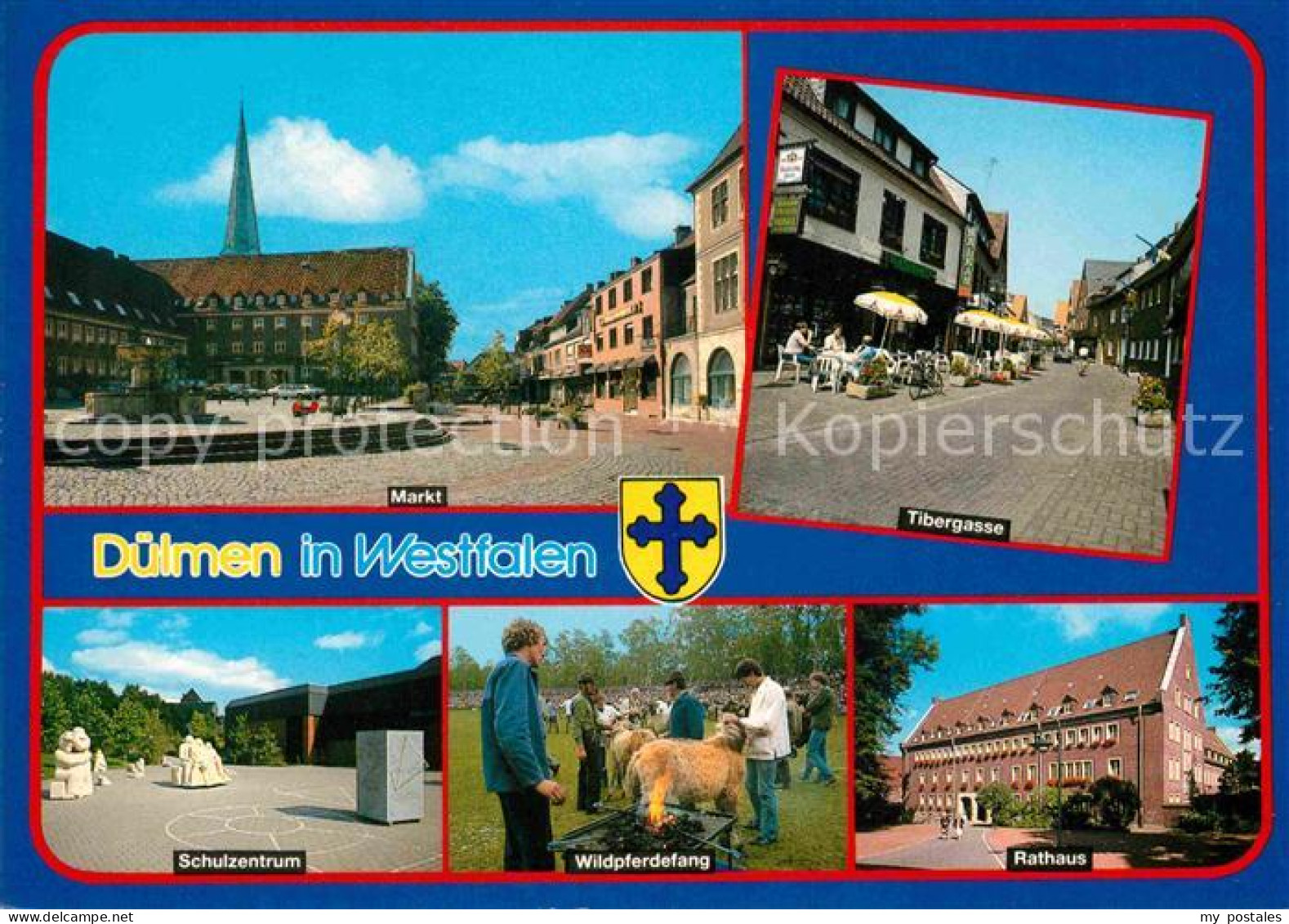 72740720 Duelmen Markt Tibergasse Schulzentrum Wildpferdefang Rathaus Duelmen - Duelmen