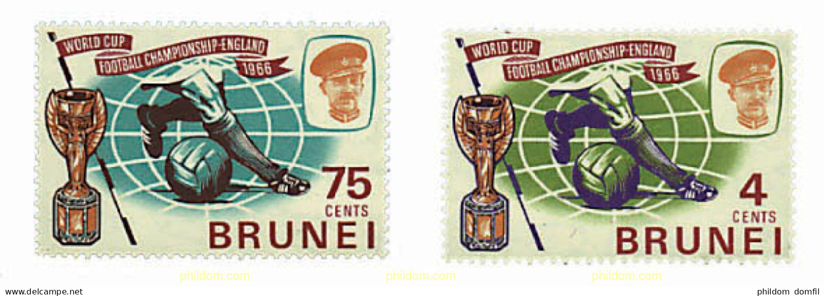 27222 MNH BRUNEI 1966 COPA DEL MUNDO DE FUTBOL. INGLATERRA-66 - Brunei (...-1984)