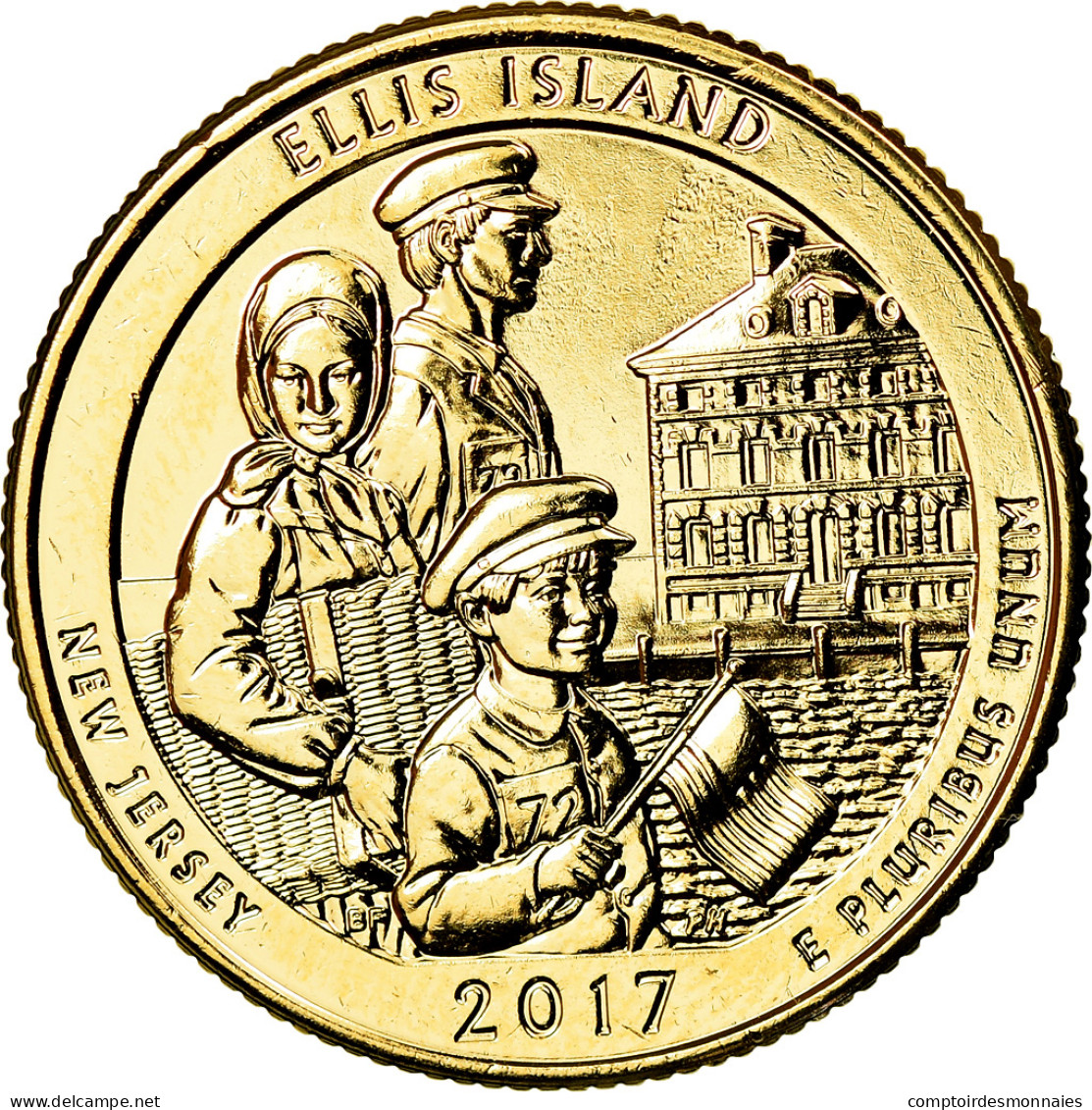 Monnaie, États-Unis, Quarter, 2017, Denver, SPL, Copper-Nickel Clad Copper - 2010-...: National Parks