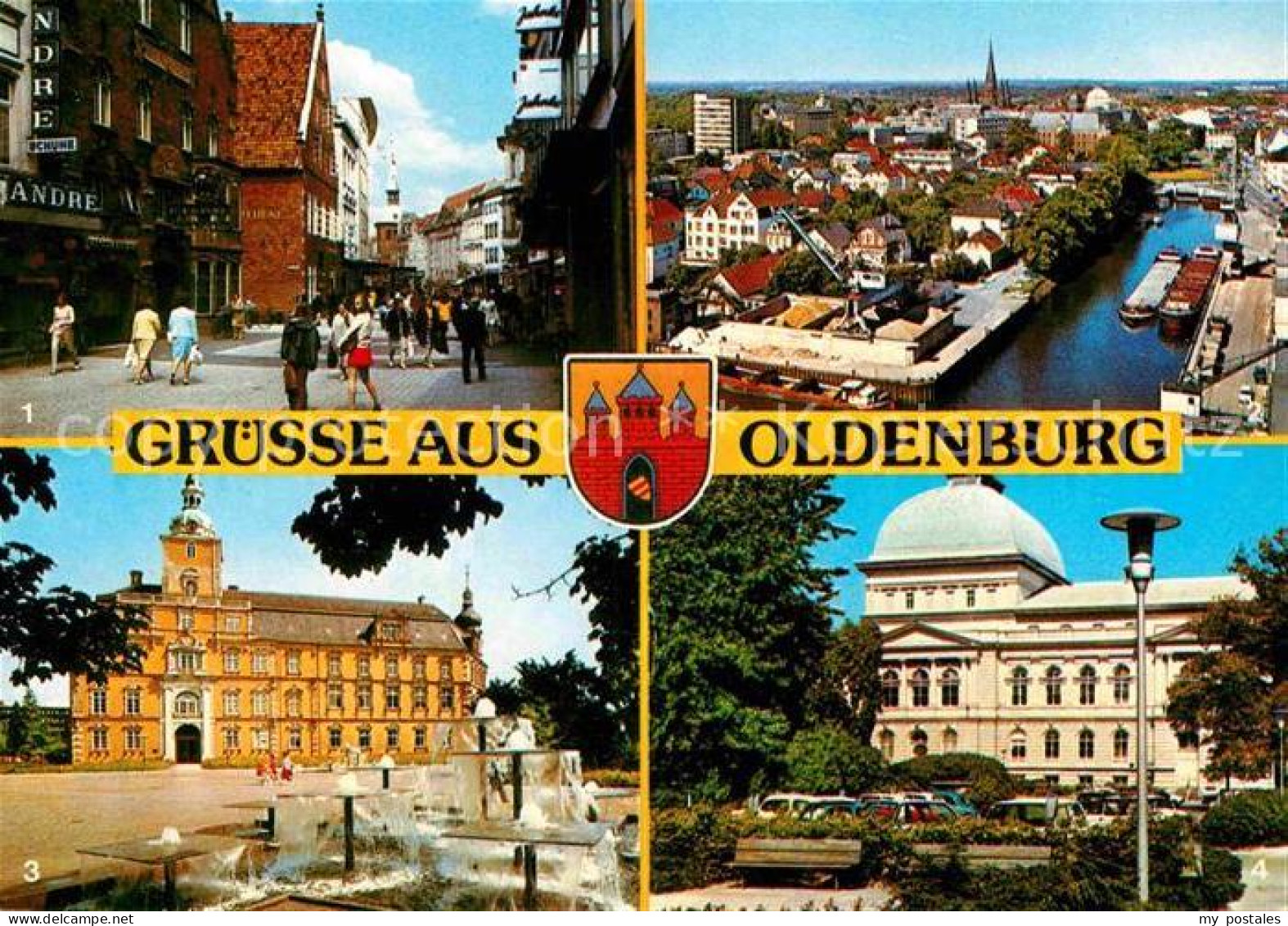 72739793 Oldenburg Niedersachsen Lange-Strasse Hafen Schloss Staatstheater Olden - Oldenburg
