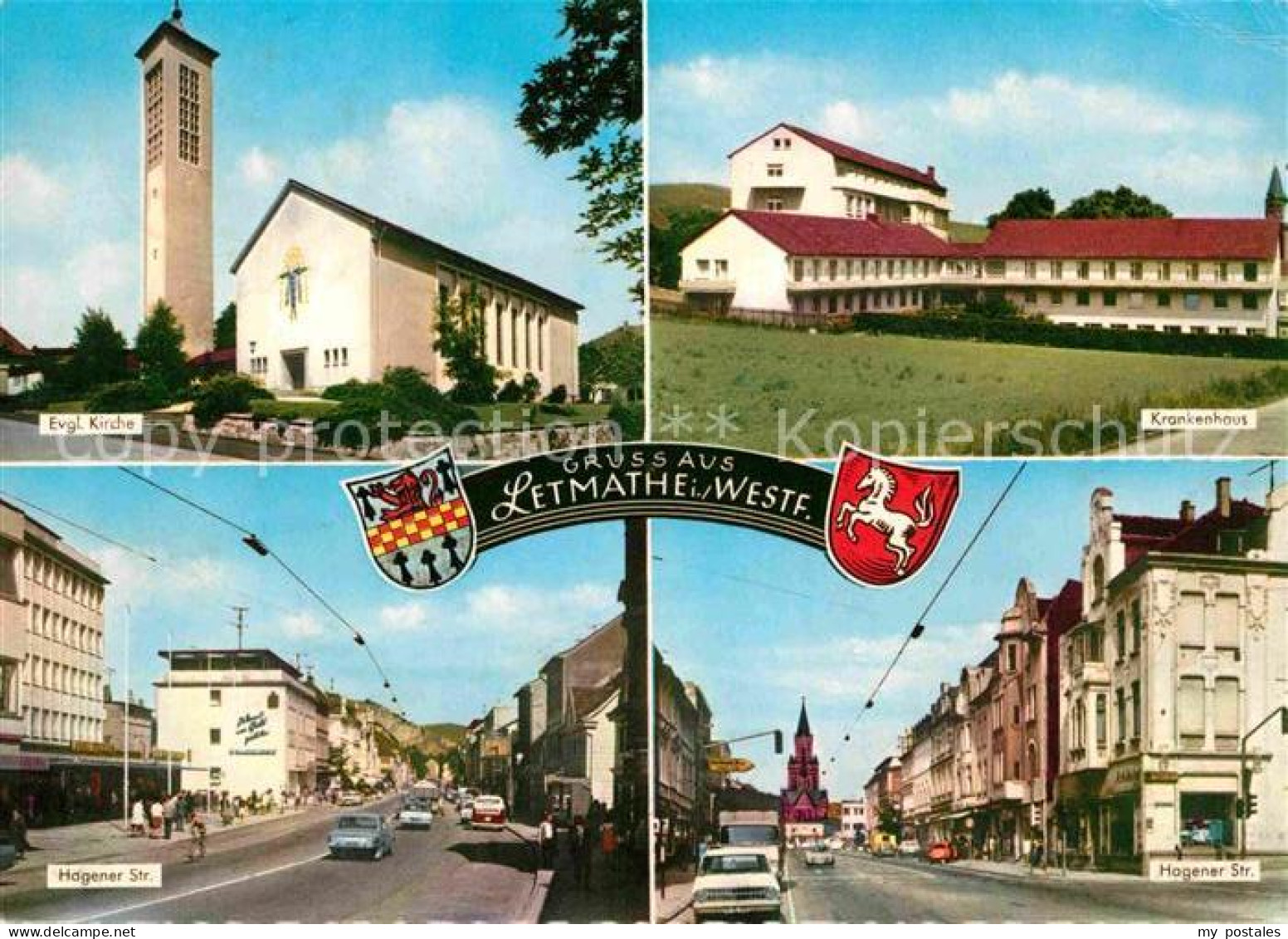 72739052 Letmathe Oestrich Kirche Krankenhaus Hagener Strasse Wappen Iserlohn - Iserlohn