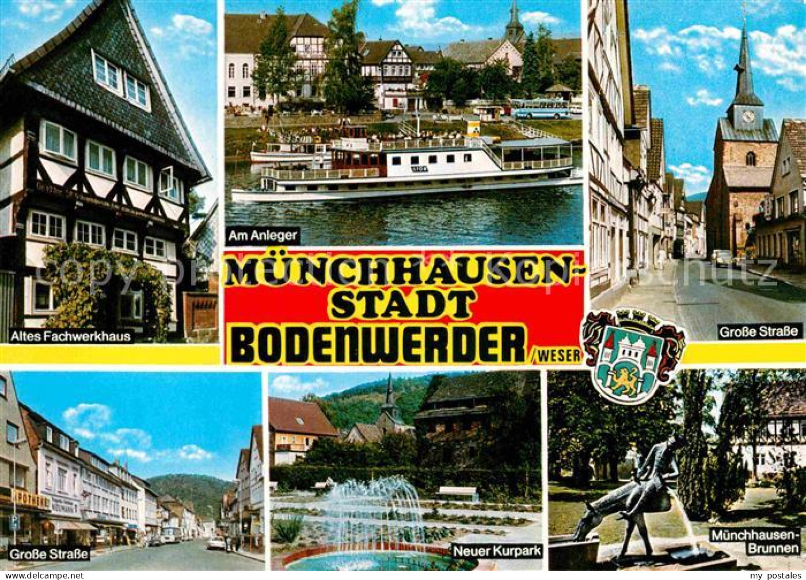 72739033 Bodenwerder Fachwerkhaus Dampfer Anleger Grosse Strasse Kirche Muenchha - Bodenwerder