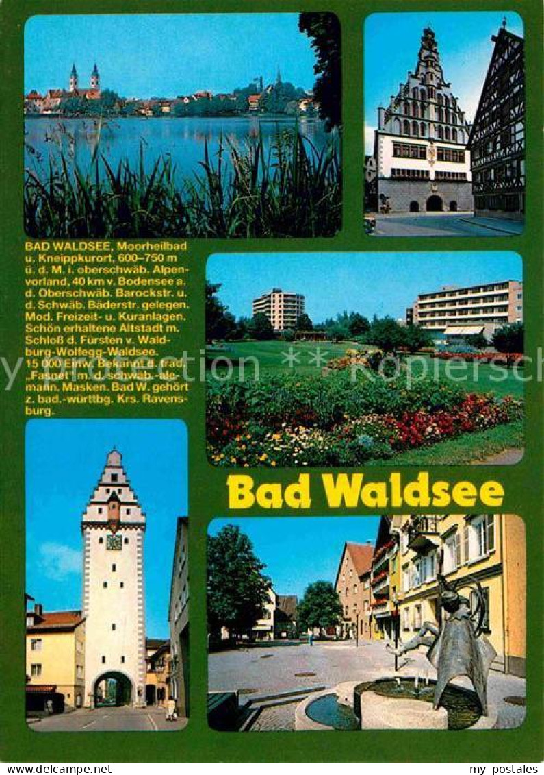 72738862 Bad Waldsee Seepartie Rathaus Wurzacher-Tor Marktplatz Bad Waldsee - Bad Waldsee