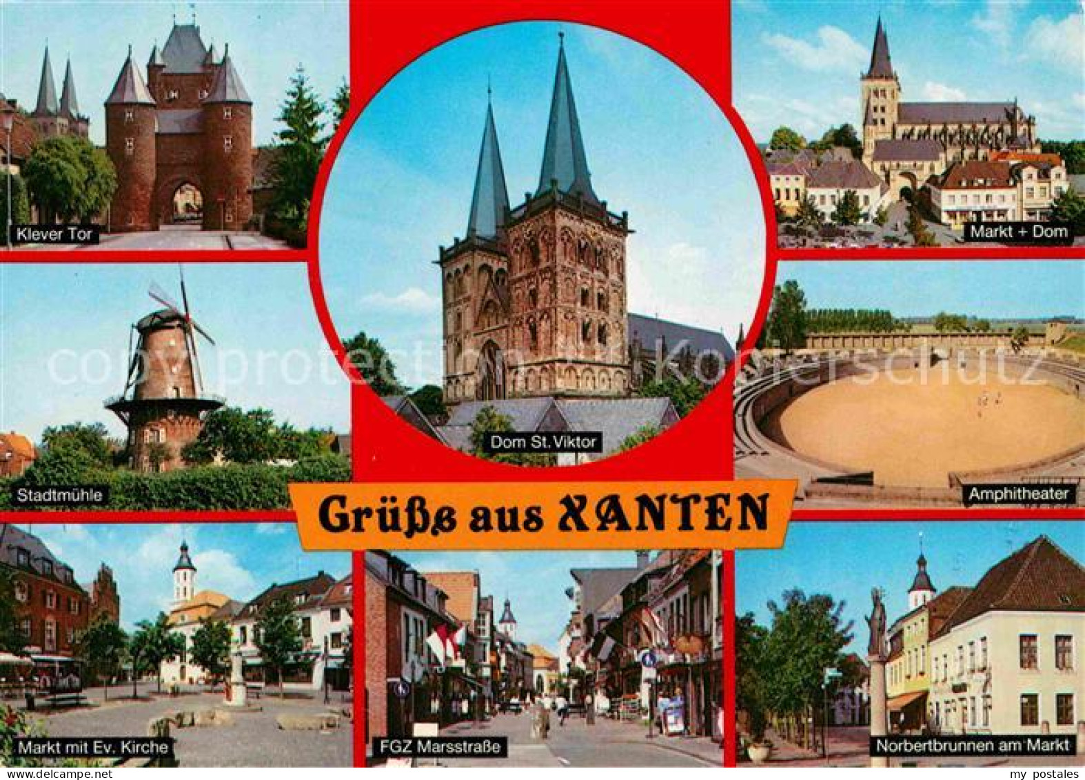 72738712 Xanten Klever Tor Markt Dom Norbertbrunnen Amphitheater Marsstrasse Xan - Xanten