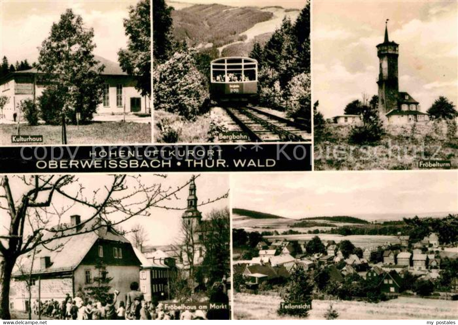 72737962 Oberweissbach Kulturhaus Froebelturm Bergbahn Froebelhaus Oberweissbach - Oberweissbach