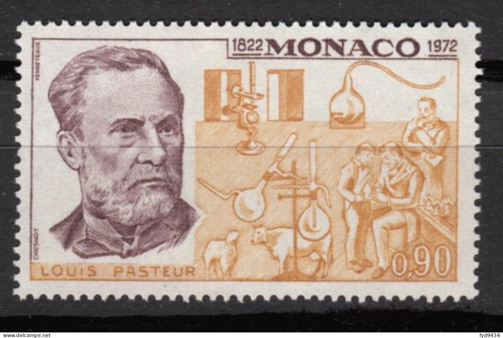 N° 913 De Monaco - X X - ( E 842 ) - Louis Pasteur