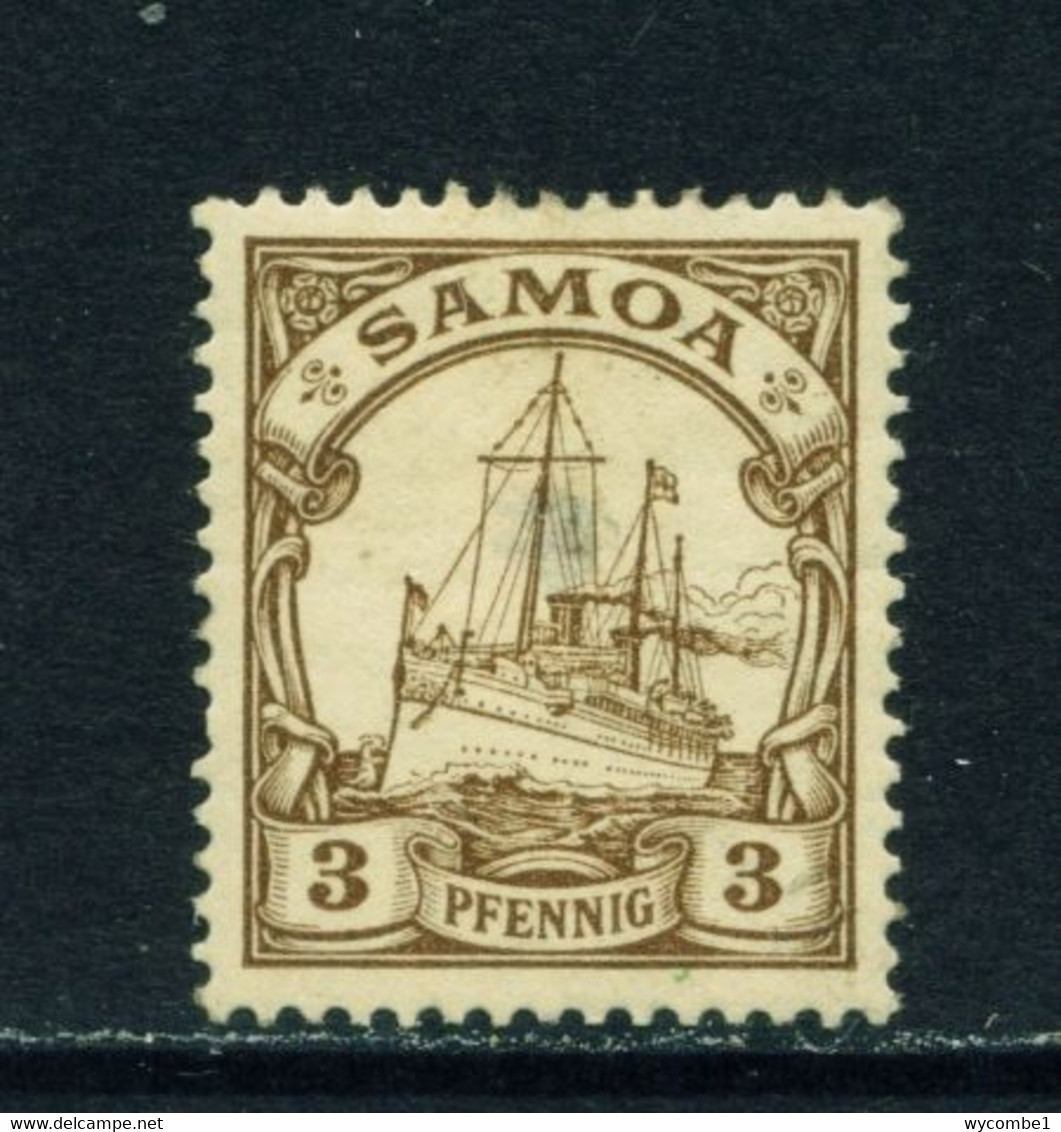 SAMOA  -  1900-01 Yacht Definitive 3pf Hinged Mint - Samoa