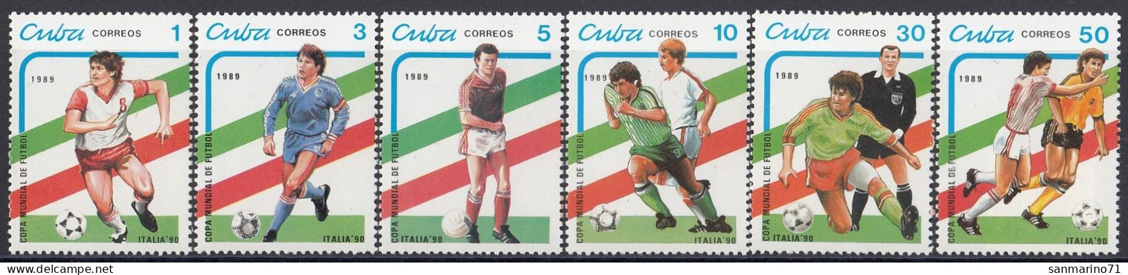 CUBA 3271-3276,unused (**) Football - Ongebruikt