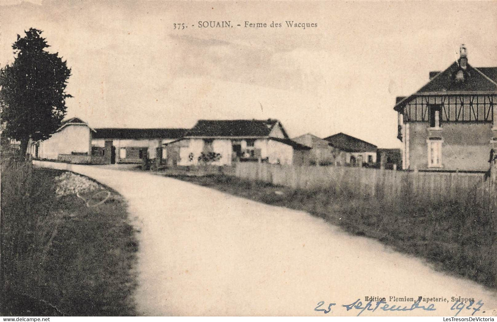 FRANCE - Souain - Ferme Des Wacques - Carte Postale Ancienne - Souain-Perthes-lès-Hurlus