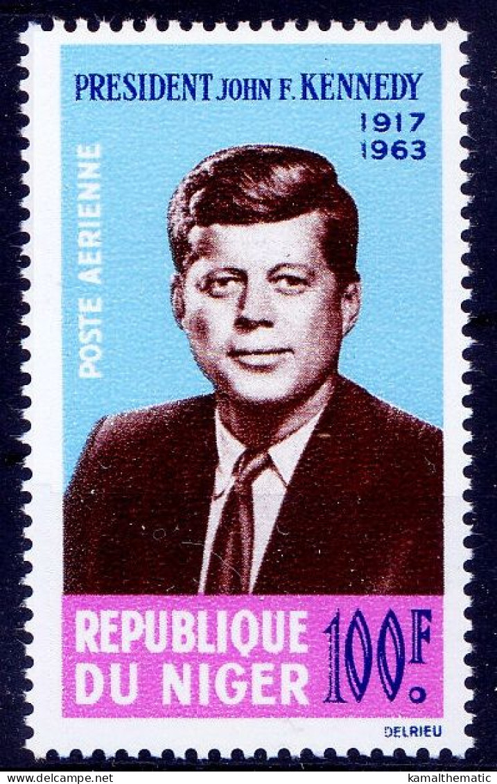 Niger 1964 MNH, John F. Kennedy - Kennedy (John F.)