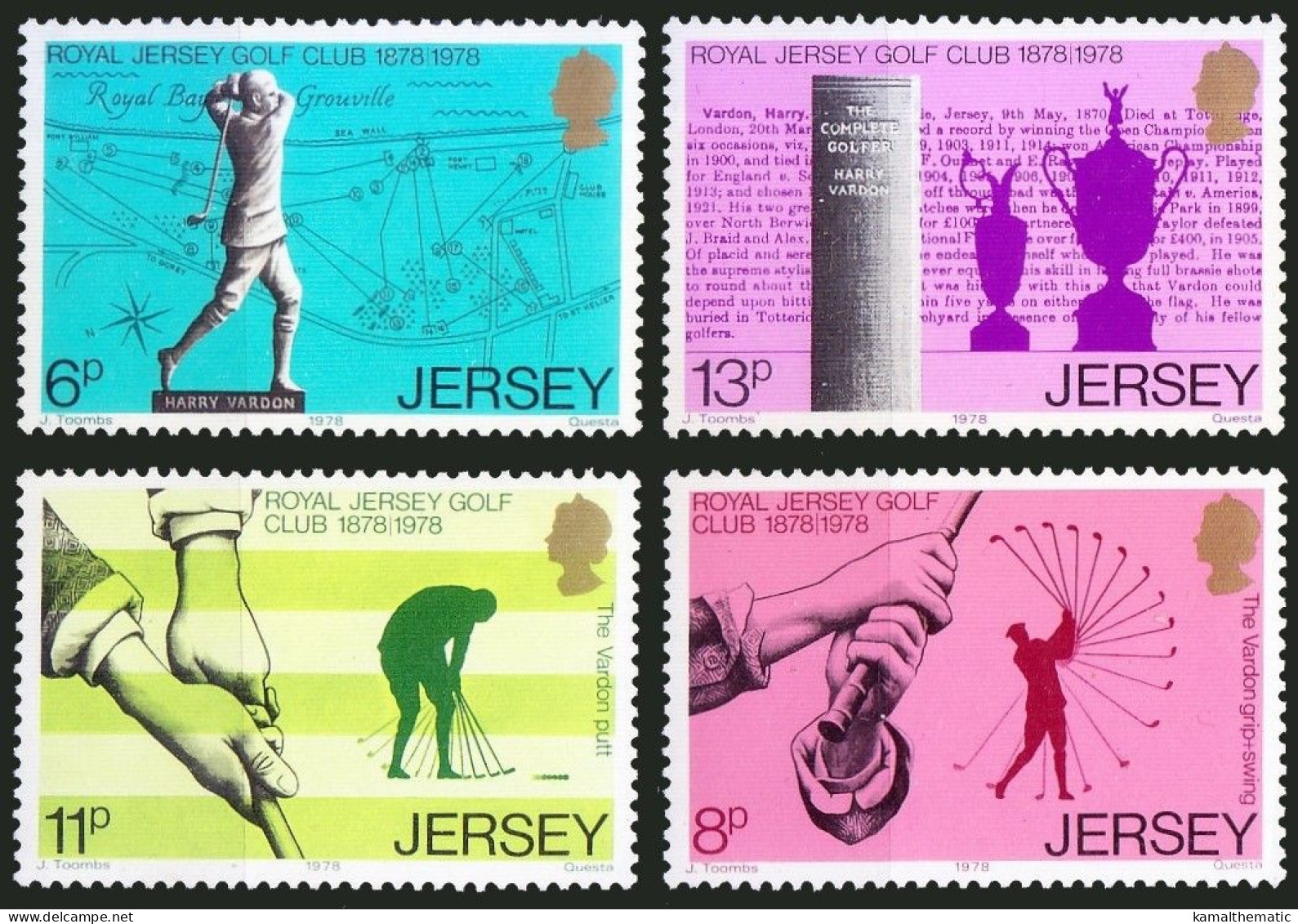 Jersey 1978 MNH 4v, Sports, Royal Jersey Golf Club - Golf