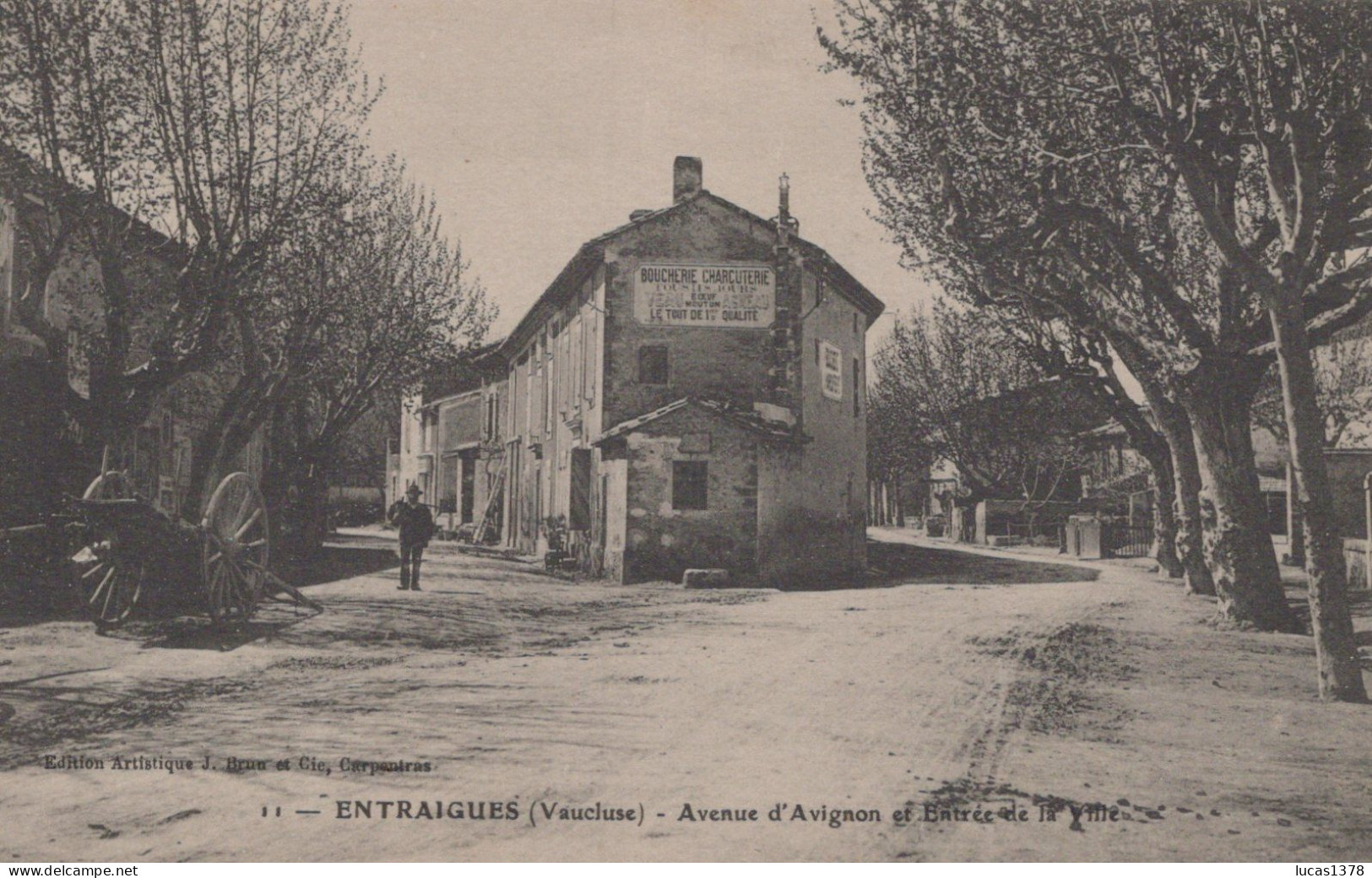 84 / ENTRAIGUES / AVENUE D AVIGNON ET ENTREE DE LA VILLE - Entraigue Sur Sorgue