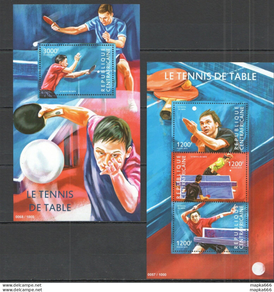 Ca320 2013 Central Africa Sport Table Tennis Ping-Pong Champions Kb+Bl Mnh - Table Tennis