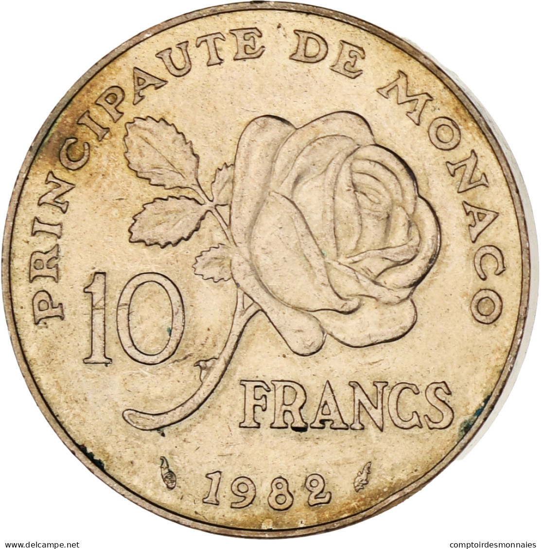 Monaco, Rainier III, 10 Francs, 1982, TTB, Cupronickel Aluminium, Gadoury:MC158 - 1960-2001 Nouveaux Francs