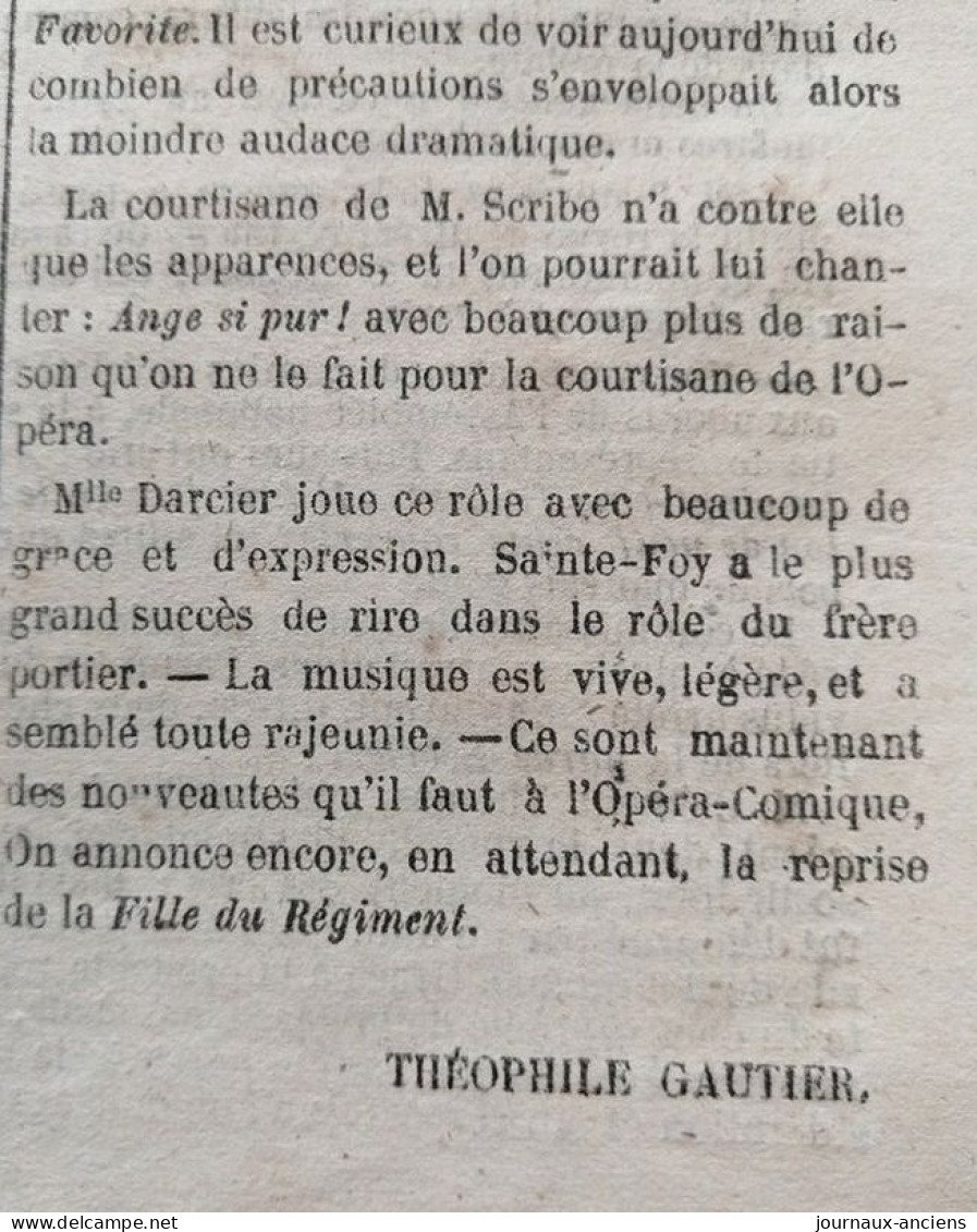 1848 LES RÉVOLTÉS D'AJAIN ( 23380 ) CREUSE  GUÉRET - THÉOPHILE GAUTIER - LA CONSTITUTION EST FAITE - Journal " LA PRESSE - Ohne Zuordnung
