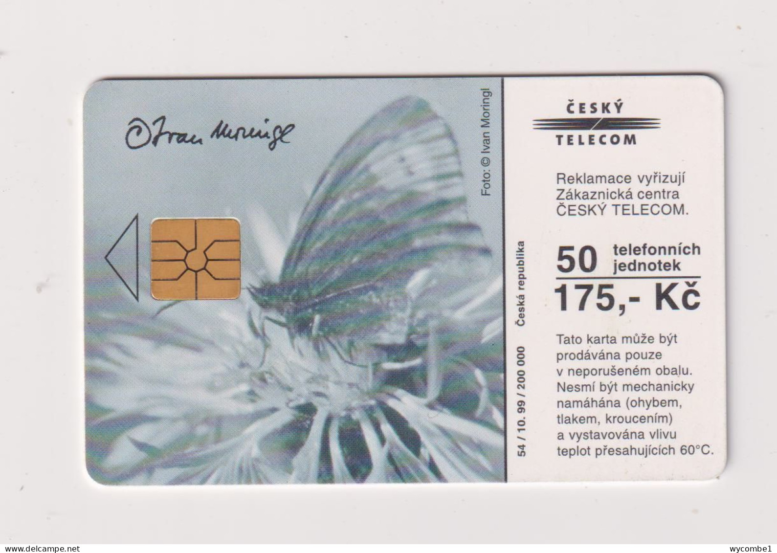 CZECH REPUBLIC - Tree And Butterfly Chip Phonecard - Czech Republic