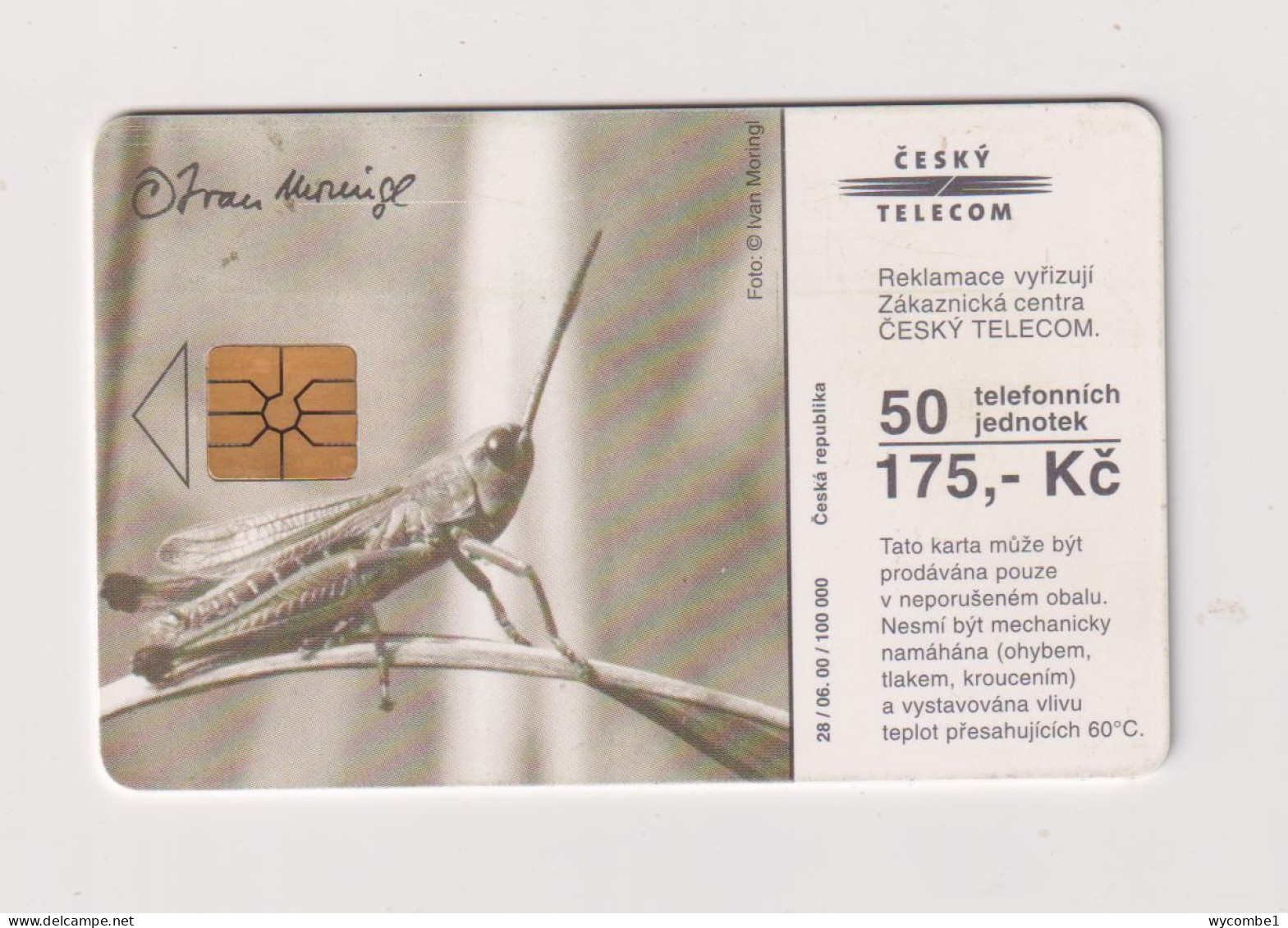 CZECH REPUBLIC - Rural Scene And Grasshopper Chip Phonecard - Czech Republic