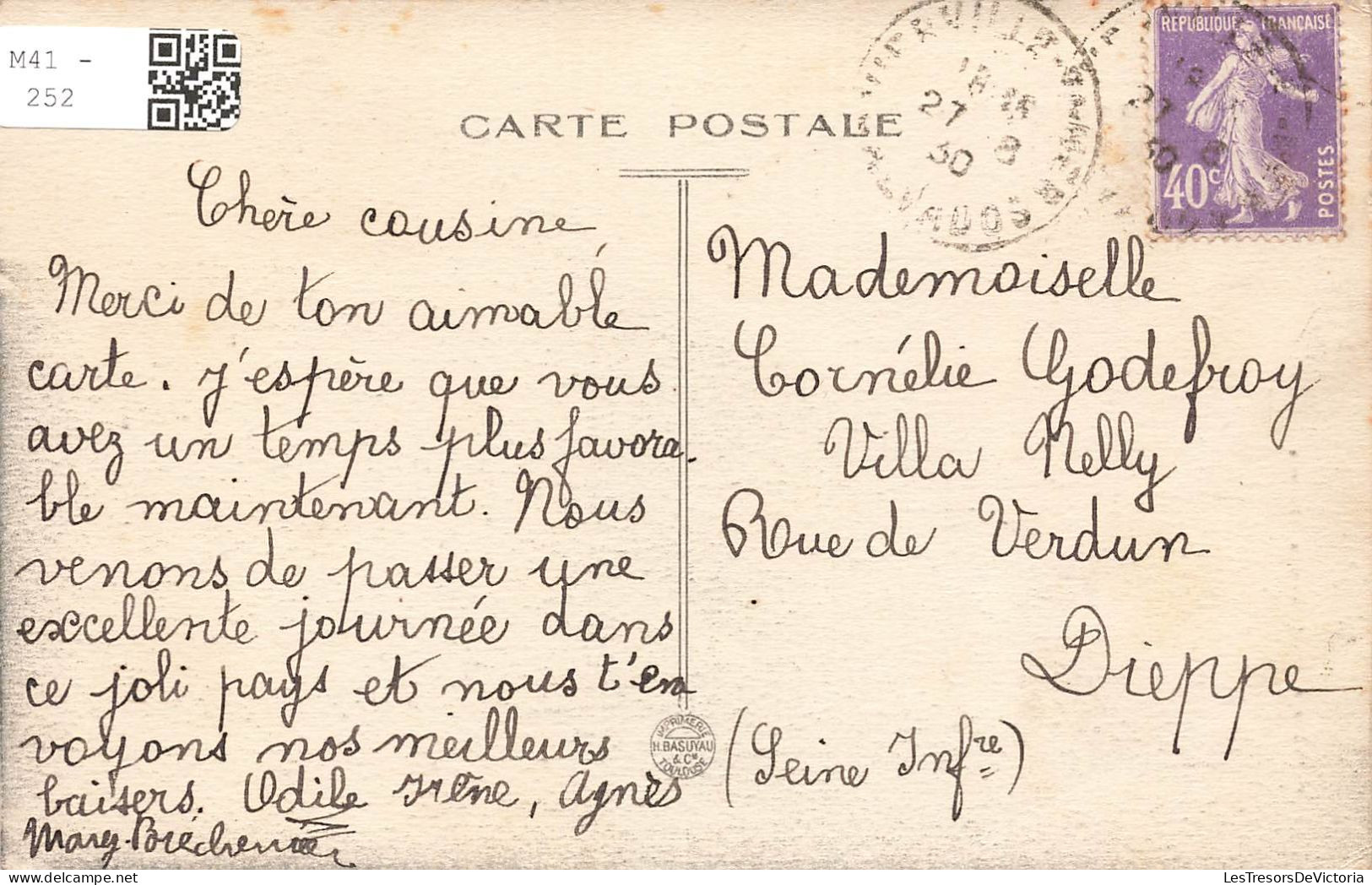 FRANCE - Vierville Sur Mer -  La Tortue Vu De Loin - Carte Postale Ancienne - Villerville