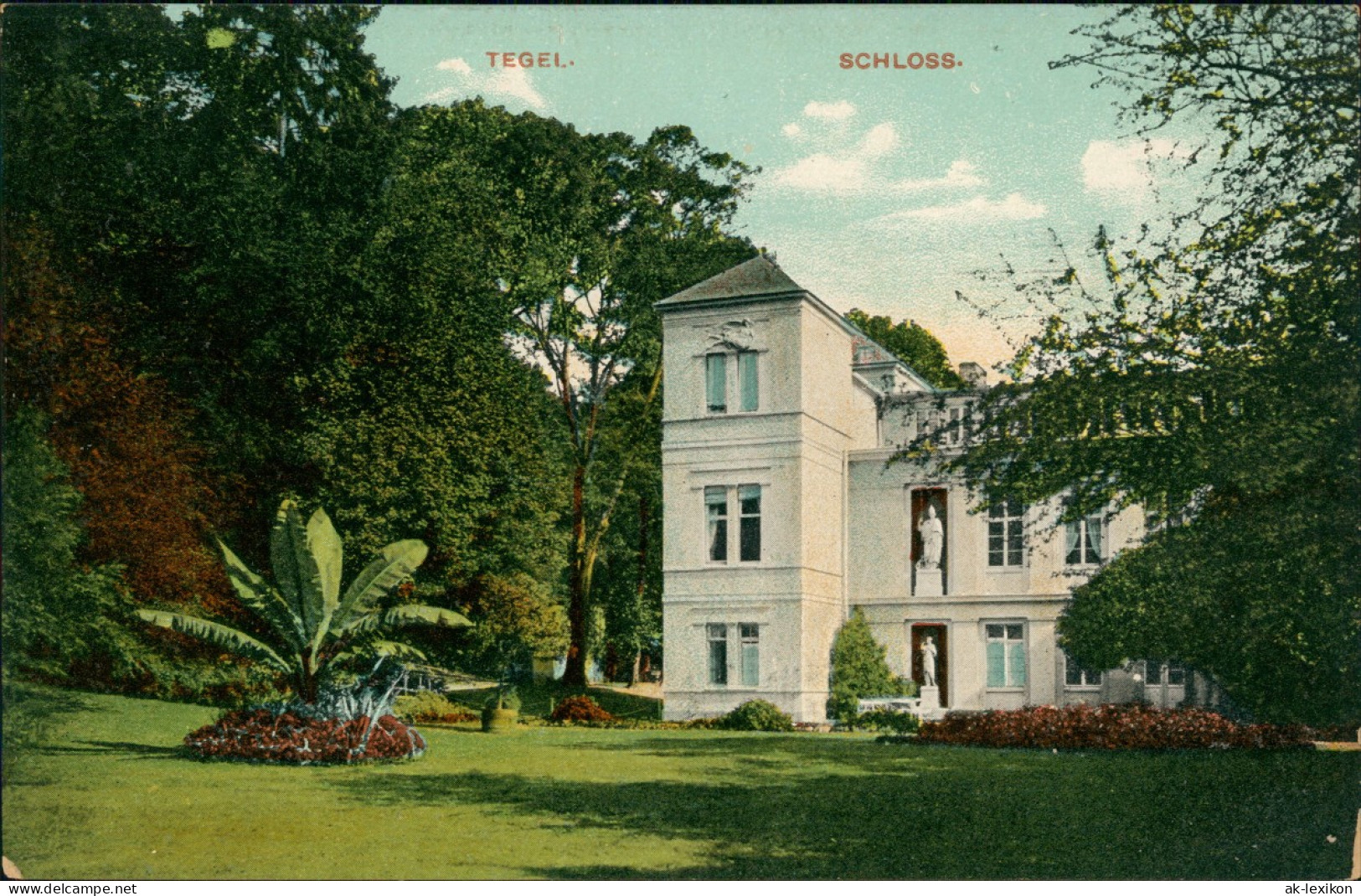Ansichtskarte Tegel-Berlin Schloß 1912 - Tegel