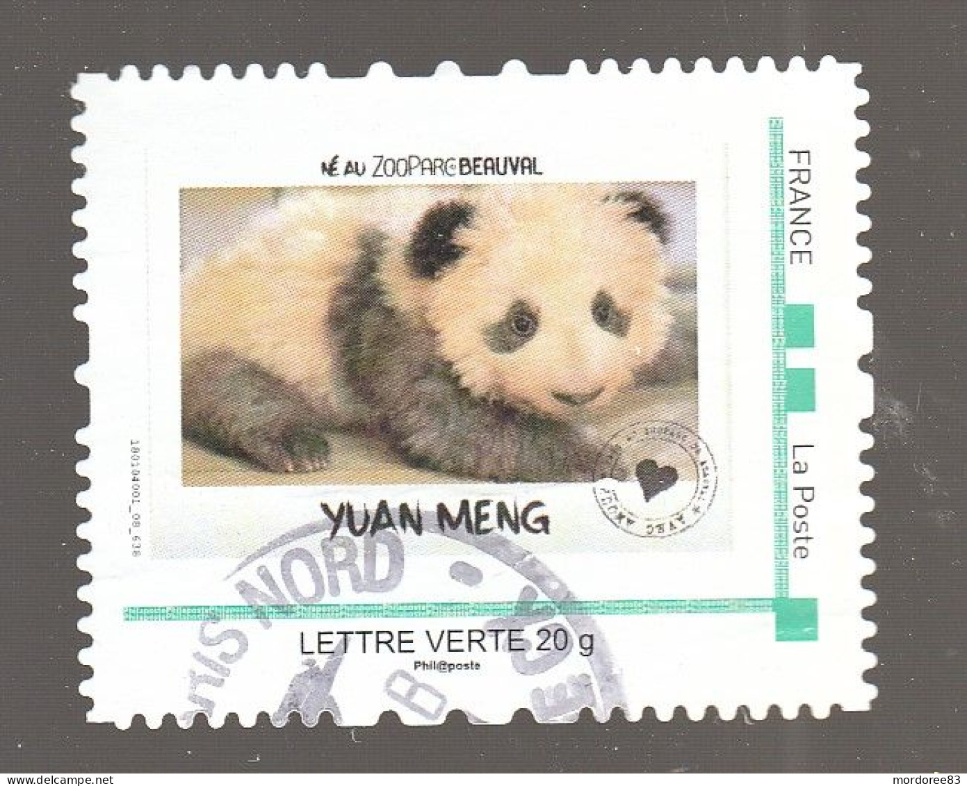 MONTIMBRAMOI NEES AU ZOO DE BEAUVAL PANDA YUAN MENG OBLITERE - Used Stamps