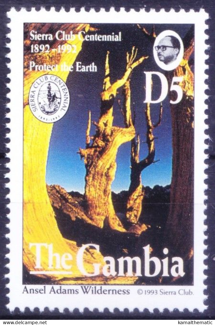 Gambia 1993 MNH, Ansel Adams Wilderness In Sierra National Forest - Nature