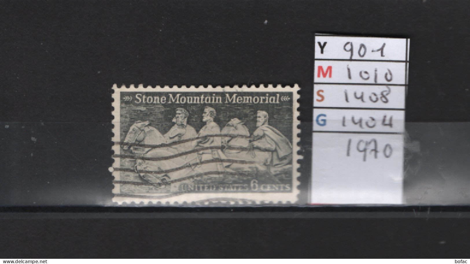 PRIX FIXE Obl 901 YT 1010 MIC 1408 SCO 1404 GIB Stone Mountain Mémorial 1970 Etats Unis 58A/13 - Used Stamps