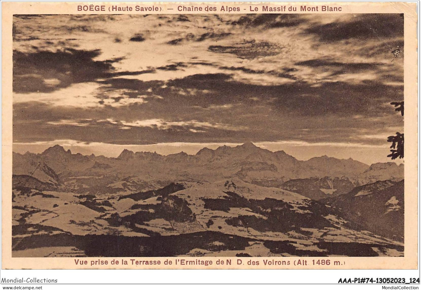 AAAP1-74-0041 - BOEGE - Vue Prise De La Terrasse De L'Ermitage De N.D. Des Voirons - Boëge