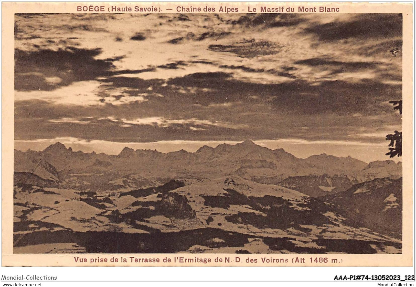 AAAP1-74-0040 - BOEGE - Vue Prise De La Terrasse De L'Ermitage De N.D. Des Voirons - Boëge