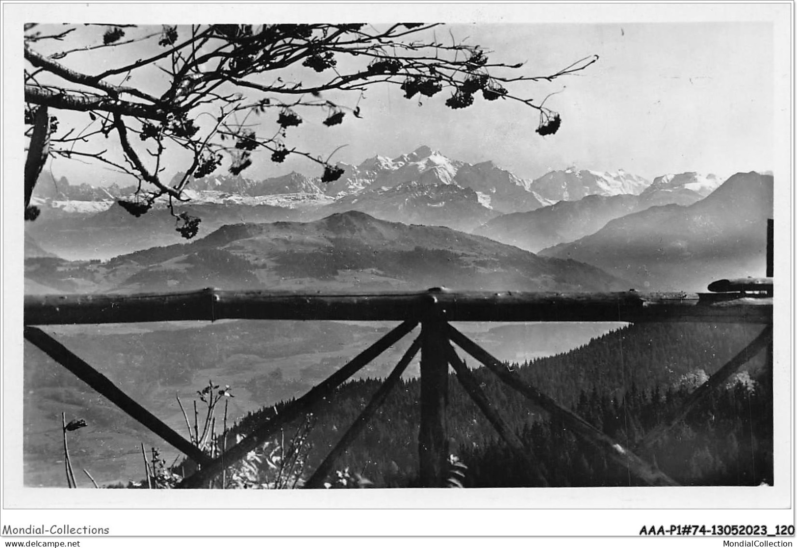 AAAP1-74-0039 - BOEGE - Ermitage De Notre Dame Des Voirons - Le Mont-Blanc Vu De La Terrasse - Boëge