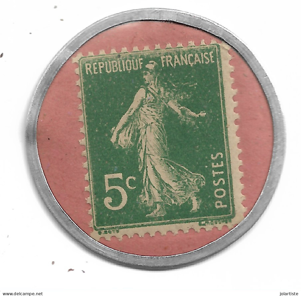 Timbre Monnaie Savon Dentifrice De  BOTOT 5 Centimes Vert Plat 5 N0167 - Unclassified