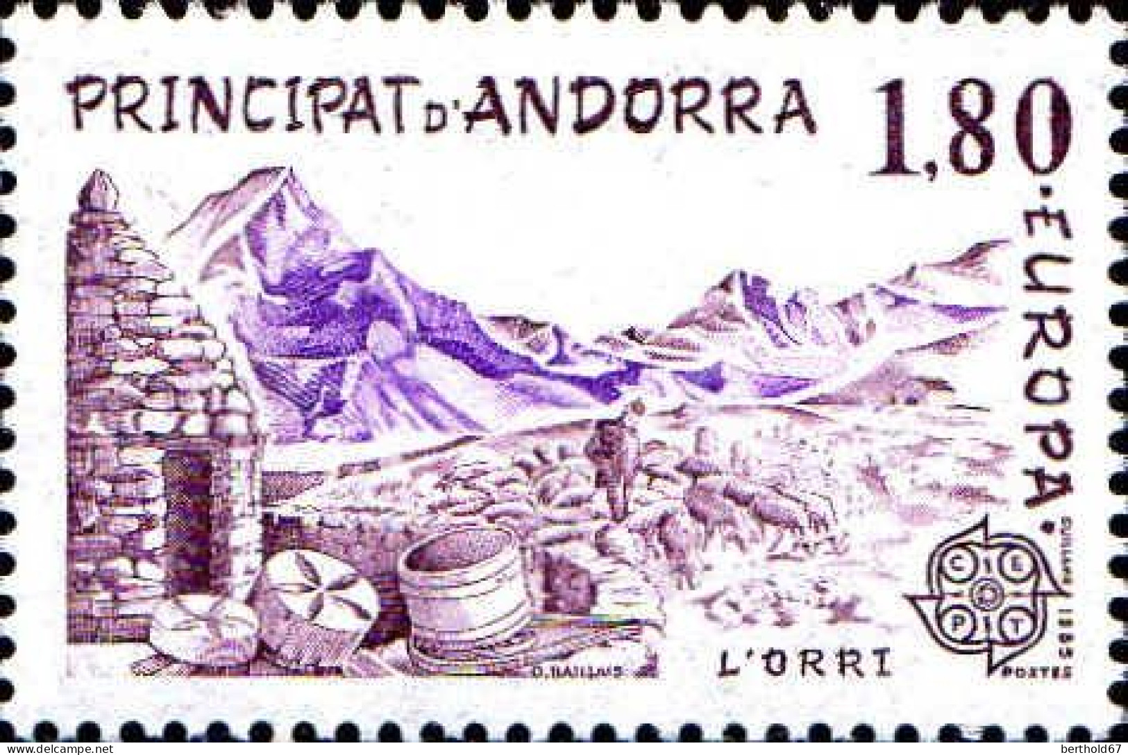 Andorre (F) Poste N** Yv:313/314 Europa Cept Grandes œuvres Du Génie Humain - 1983