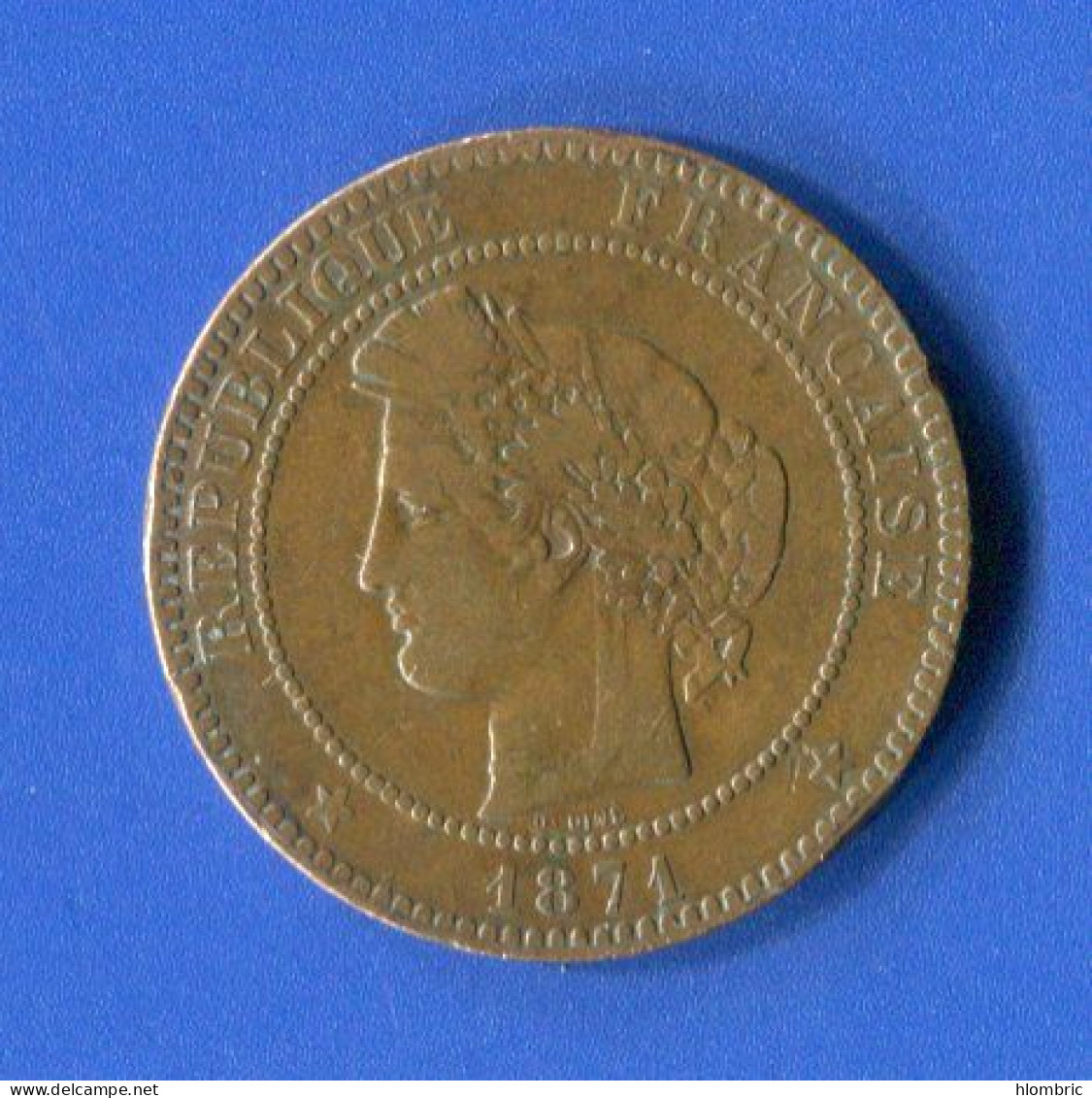 10  Cents  1871 A - 1870-1871 Gobierno De Defensa Nacional