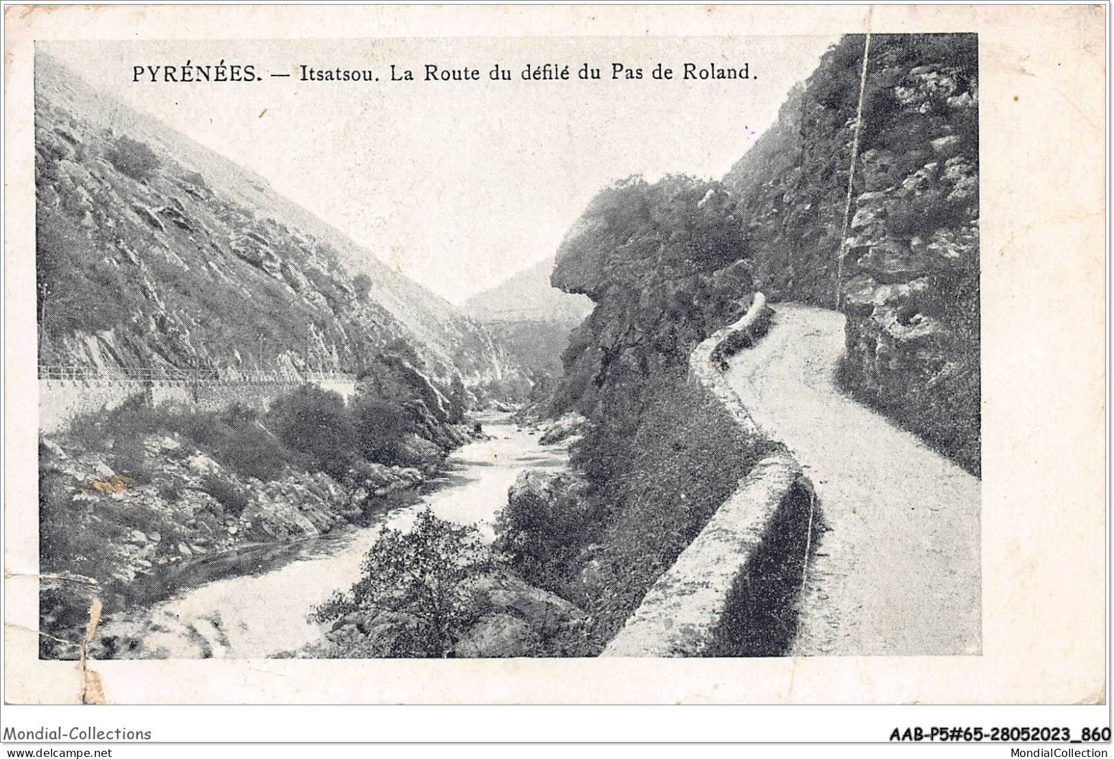 AABP5-65-0407 - ITSATSOU - La Route Du Defile Du Pas De Roland - Itxassou