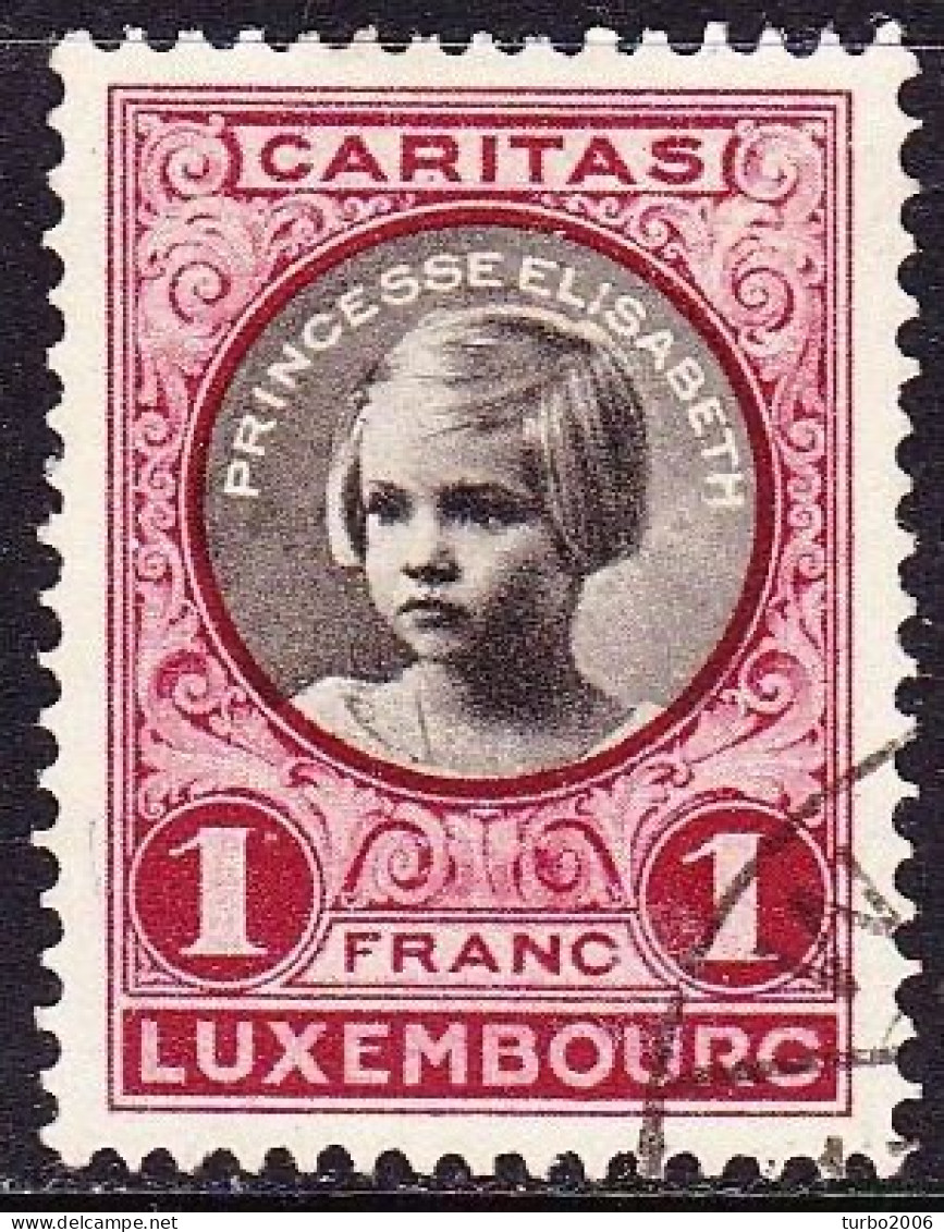 1927 Kinderhilfe 1 Franc Karmin / Schwarz Michel 195 - Used Stamps