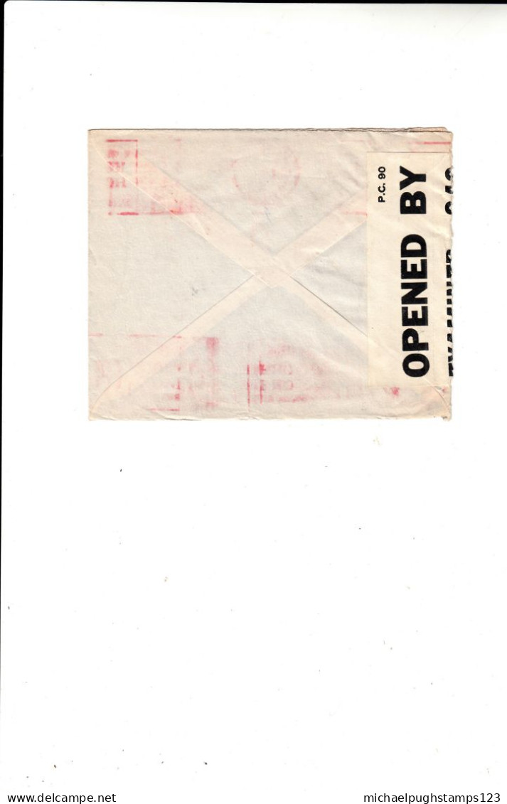 G.B. / Airmail / Meter Mail / U.S. / W.W.2 Censorship - Unclassified