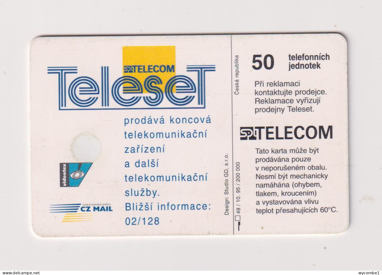 CZECH REPUBLIC - SPT Telecom Chip Phonecard - Czech Republic