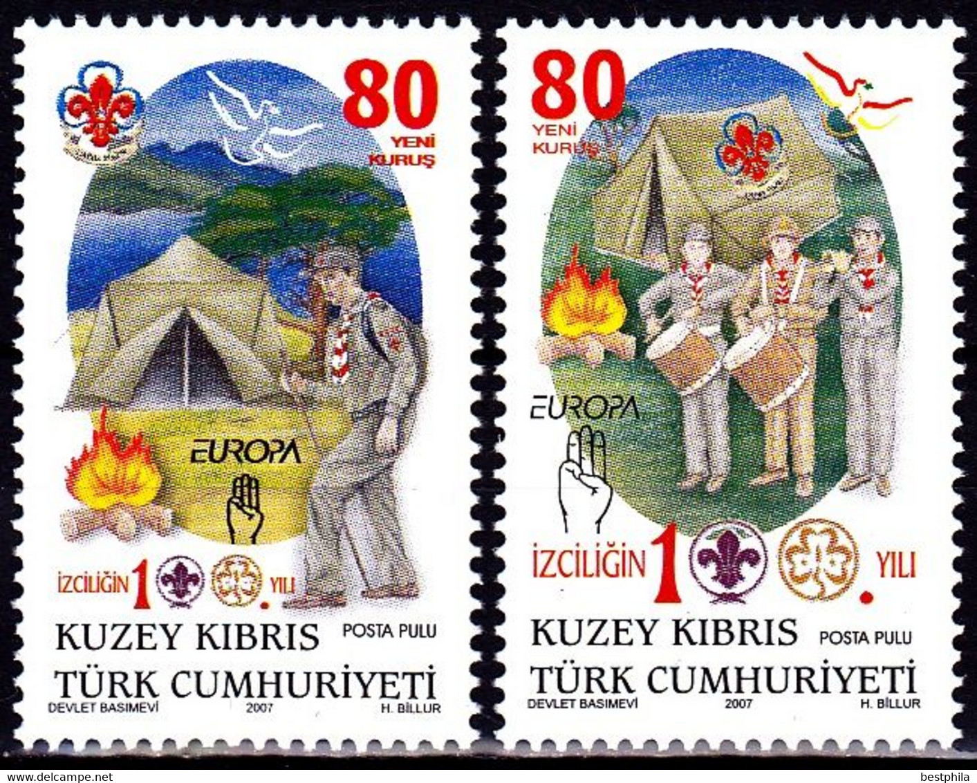 Europa Cept - 2007 - Türkish Cyprus, Zypren ** MNH - 2007