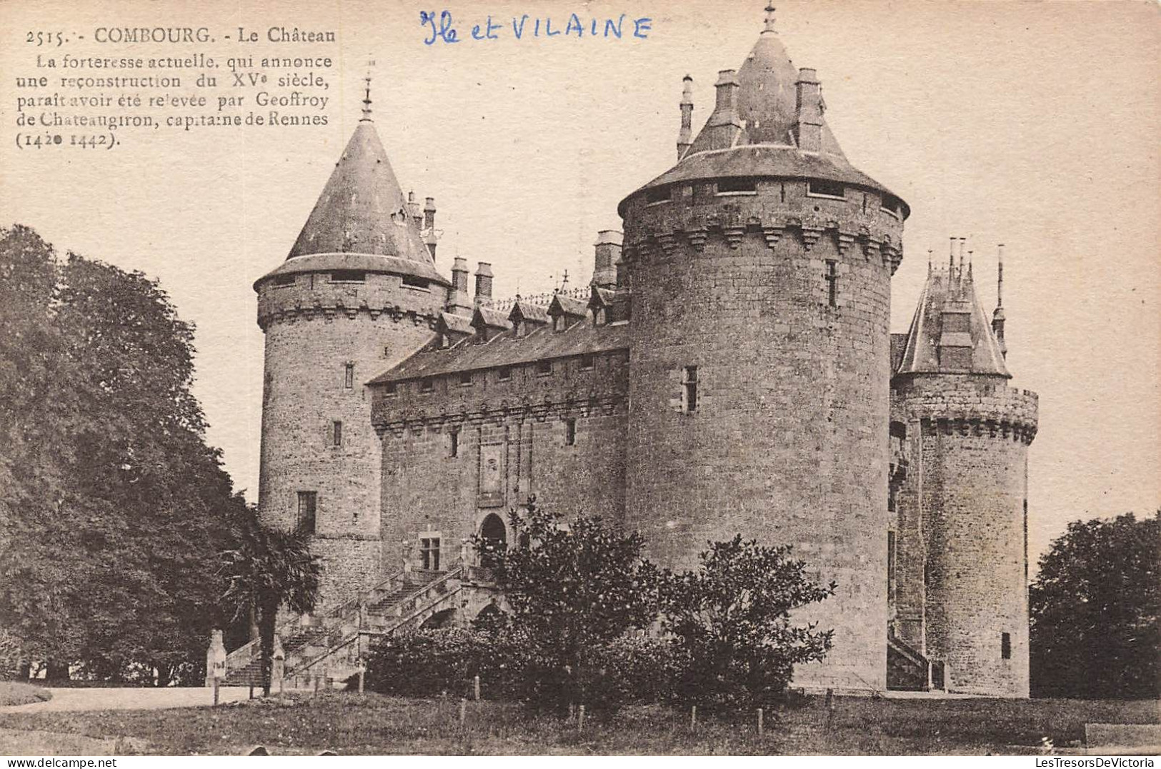 FRANCE - Combourg - Le Château La Forteresse Actuelle Qui Annonce Une Reconstruction - Carte Postale Ancienne - Combourg