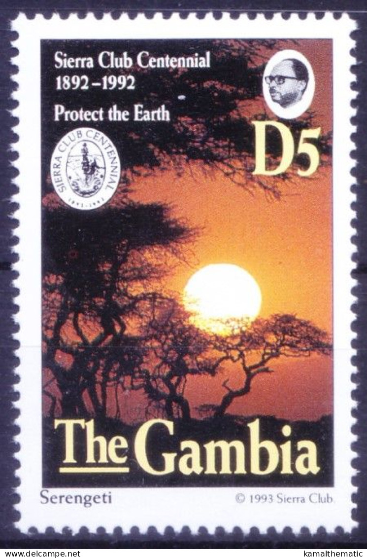 Gambia 1993 MNH, Serengeti National Park In Tanzania - Nature